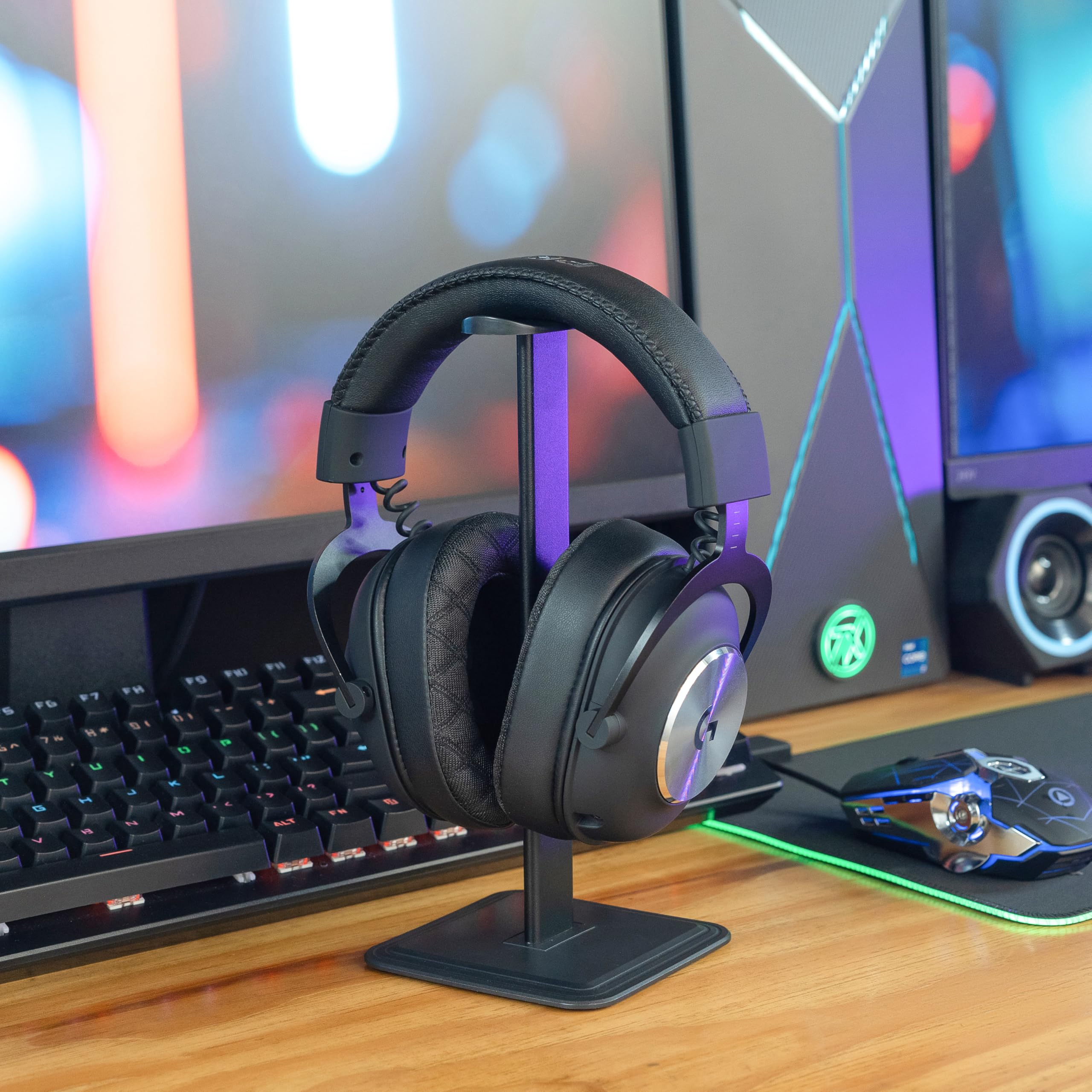 WC Freeze V2 G PRO X – Angled Cooling Gel Earpads Compatible with Logitech G Pro X Series by Wicked Cushions | Angled Pads for Extreme Comfort, New Freeze V2 Cooling Fabric, Extra Thick | Black - Image 3