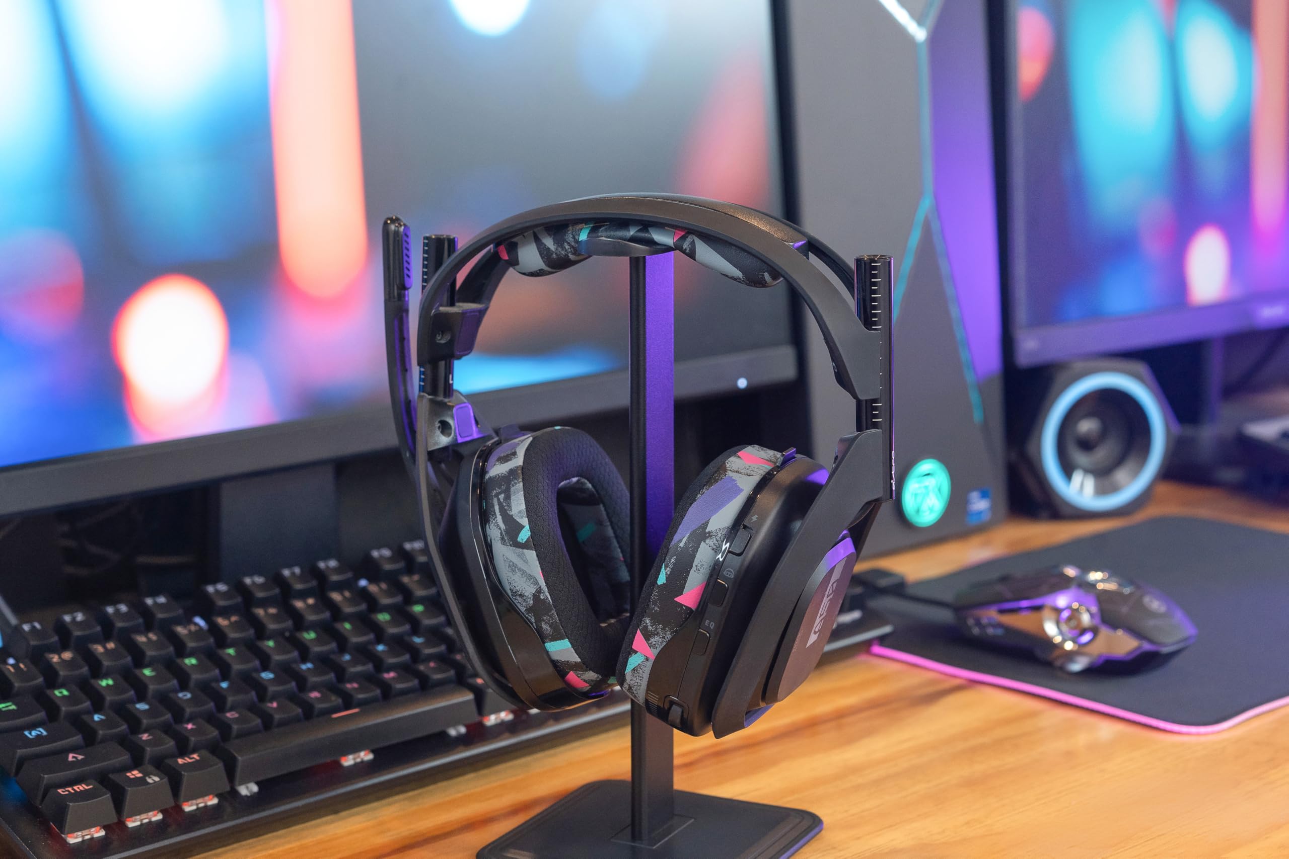 WC Mod Kit A50 - Cooling Gel Earpads + Headband Replacement for Astro A50 Gen 4, Gen 5 & A50X by Wicked Cushions | Enhanced Comfort, Cooling & Durability | 90's Black - Image 3