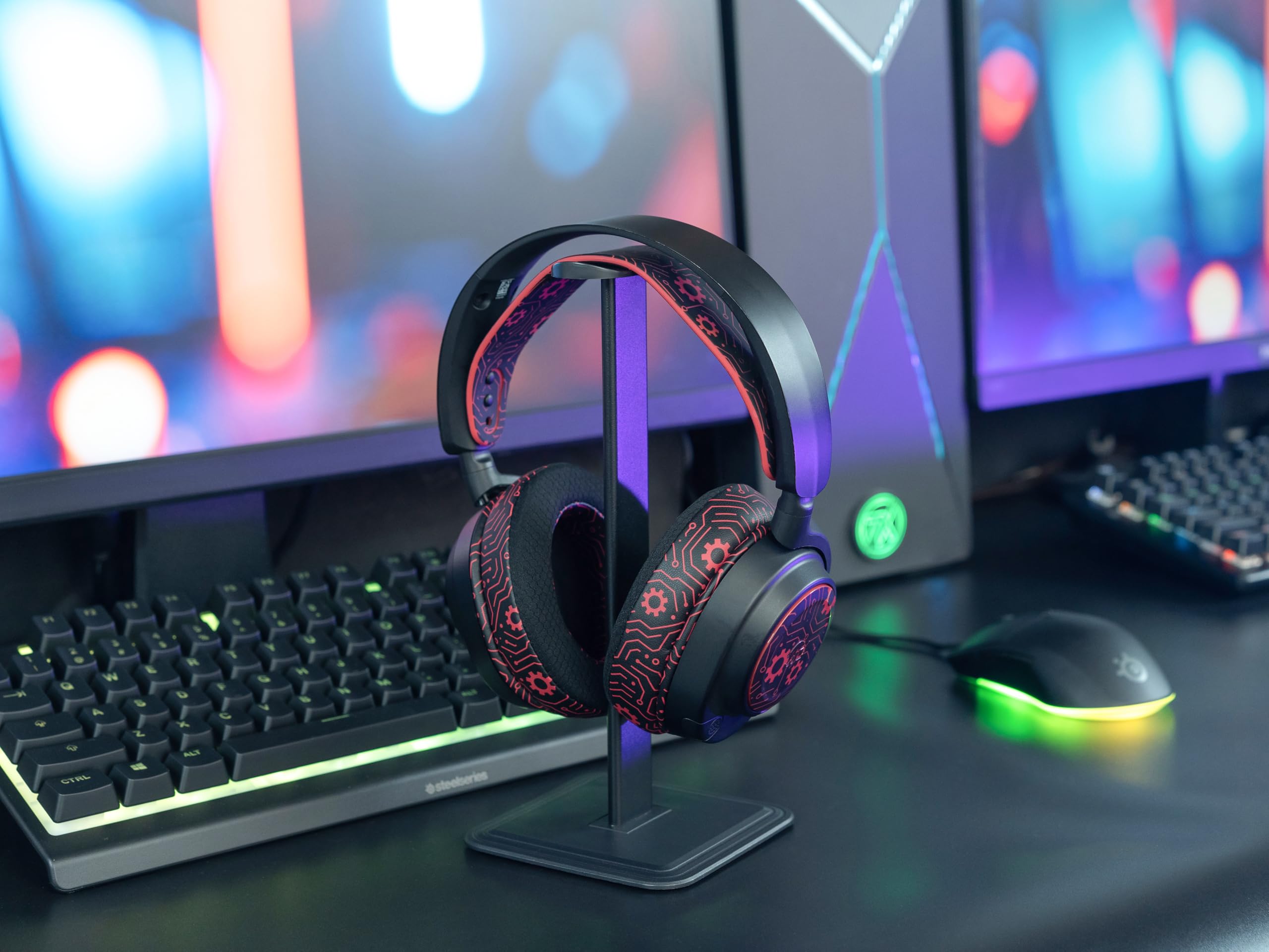 WC Mod Kit Arctis Nova Techne Edition - Cooling Gel Earpads, Headband, & Side Plates for Arctis Nova 7 / 7X / 7P / PRO Wired Headsets by Wicked Cushions - Image 3