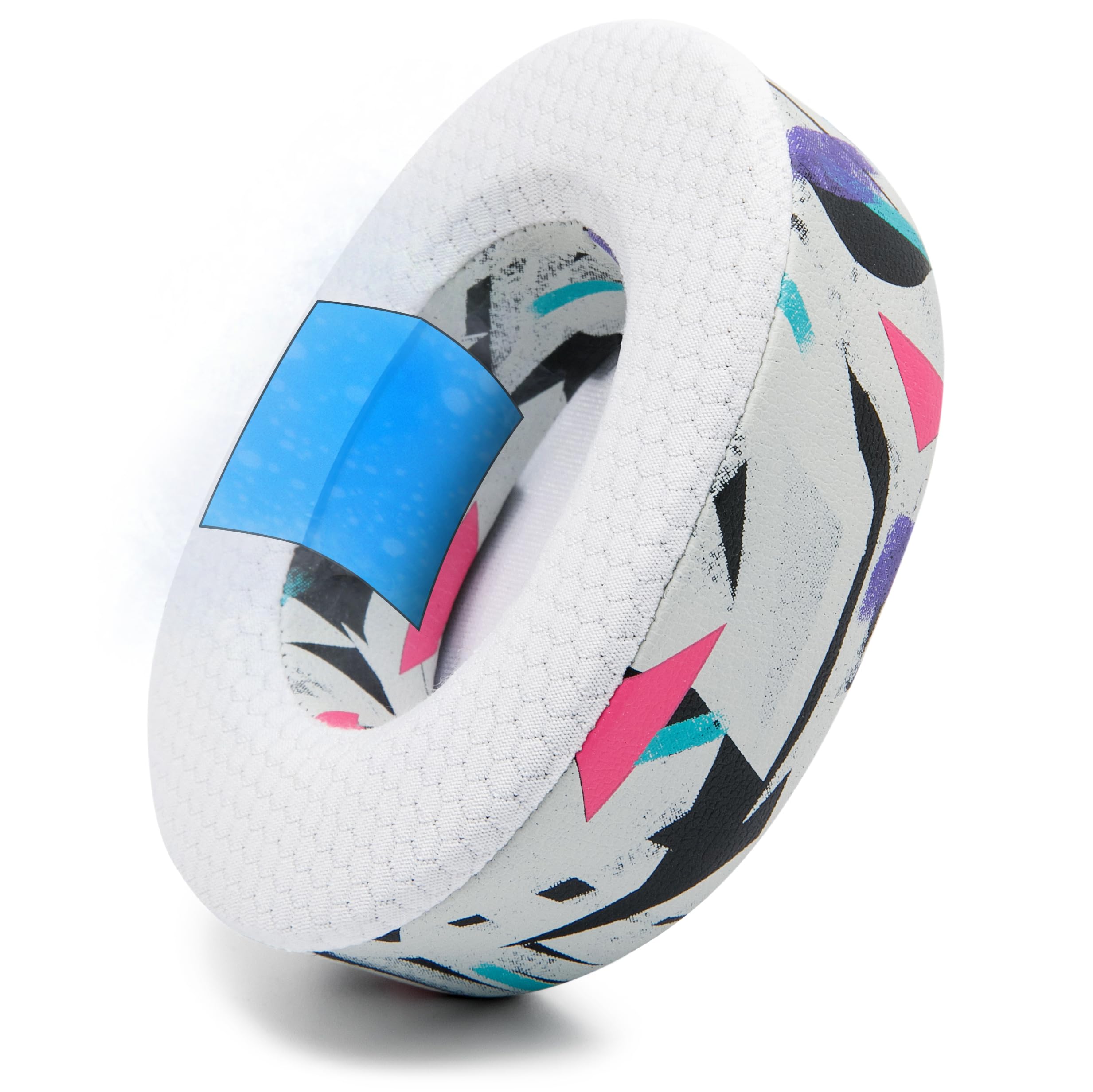 WC Mod Kit Nova Pro Wireless & Nova Elite - Cooling Gel Earpads, Silicone Headband, & Magnetic Plates for SteelSeries Arctis Nova Pro Wireless & Nova Elite by Wicked Cushions | 90's White - Image 7