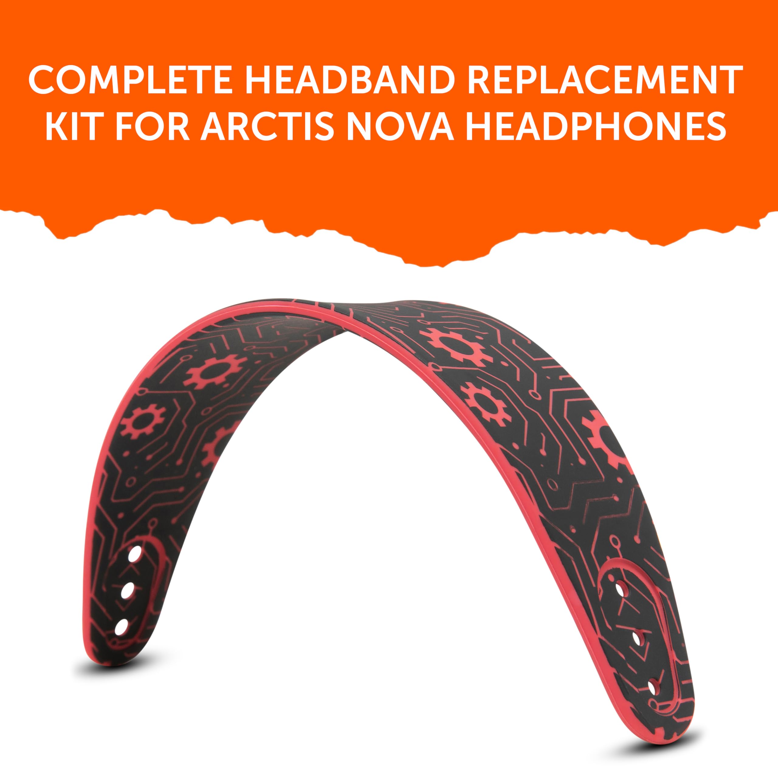 WC Mod Kit Nova Pro Wireless & Nova Elite Techne Edition - Cooling Gel Earpads, Silicone Headband, & Magnetic Plates for SteelSeries Arctis Nova Pro Wireless & Nova Elite by Wicked Cushions - Image 6