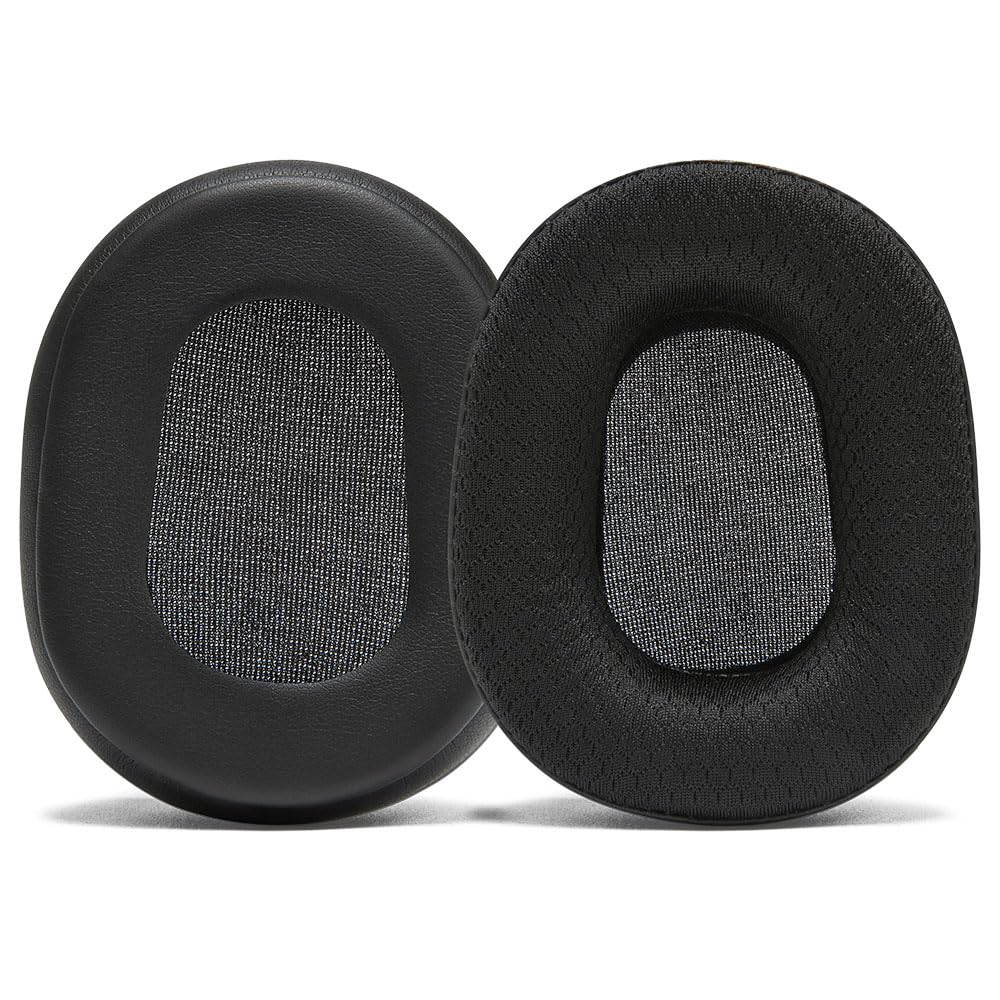 WC PadZ B450-XT - Extra Large Hybrid Earpads for BlueParrot B450XT & S450 by Wicked Cushions | Enhanced Comfort & Breathable Sports Fabric | Black - Image 6