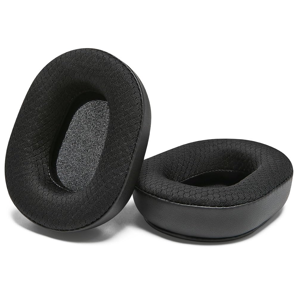 WC PadZ B450-XT - Extra Large Hybrid Earpads for BlueParrot B450XT & S450 by Wicked Cushions | Enhanced Comfort & Breathable Sports Fabric | Black - Image 8