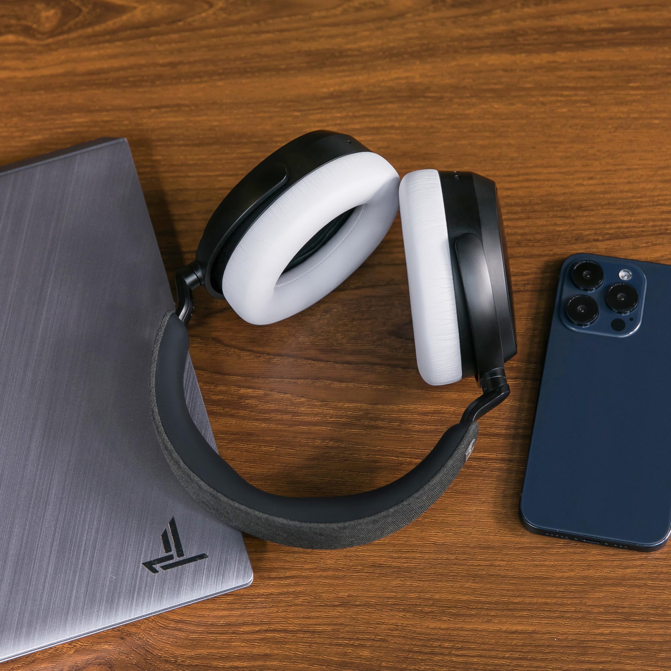 WC PadZ Momentum 4 - Upgraded Replacement Earpads for Sennheiser Momentum 4 & HDB 630 by Wicked Cushions | Enhanced Comfort & Sound Isolation | White - Image 3