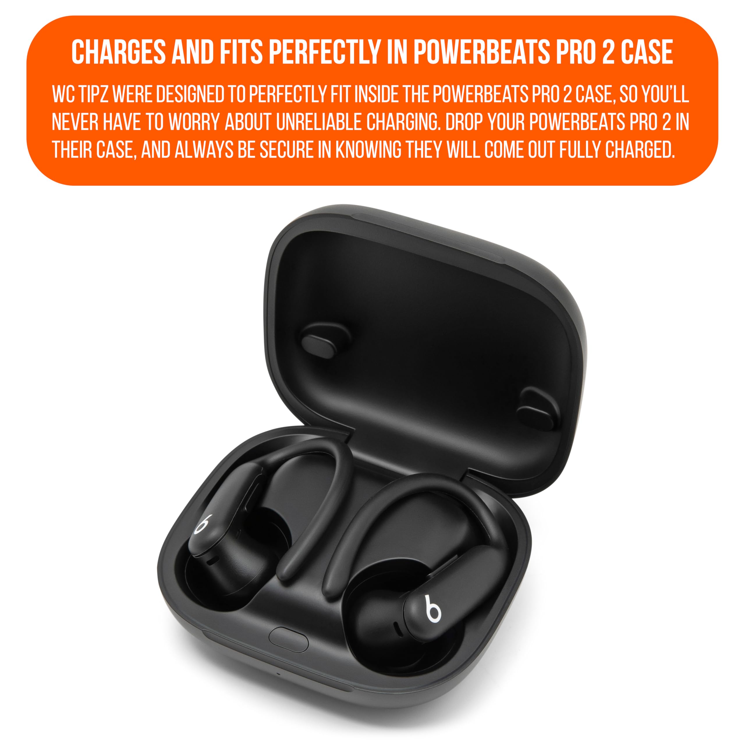 WC TipZ Powerbeats Pro 2 – Memory Foam Ear Tips Compatible with Beats Powerbeats Pro 2 by Wicked Cushions | Enhanced Comfort, Secure Fit & Noise Isolation | Black - Image 5