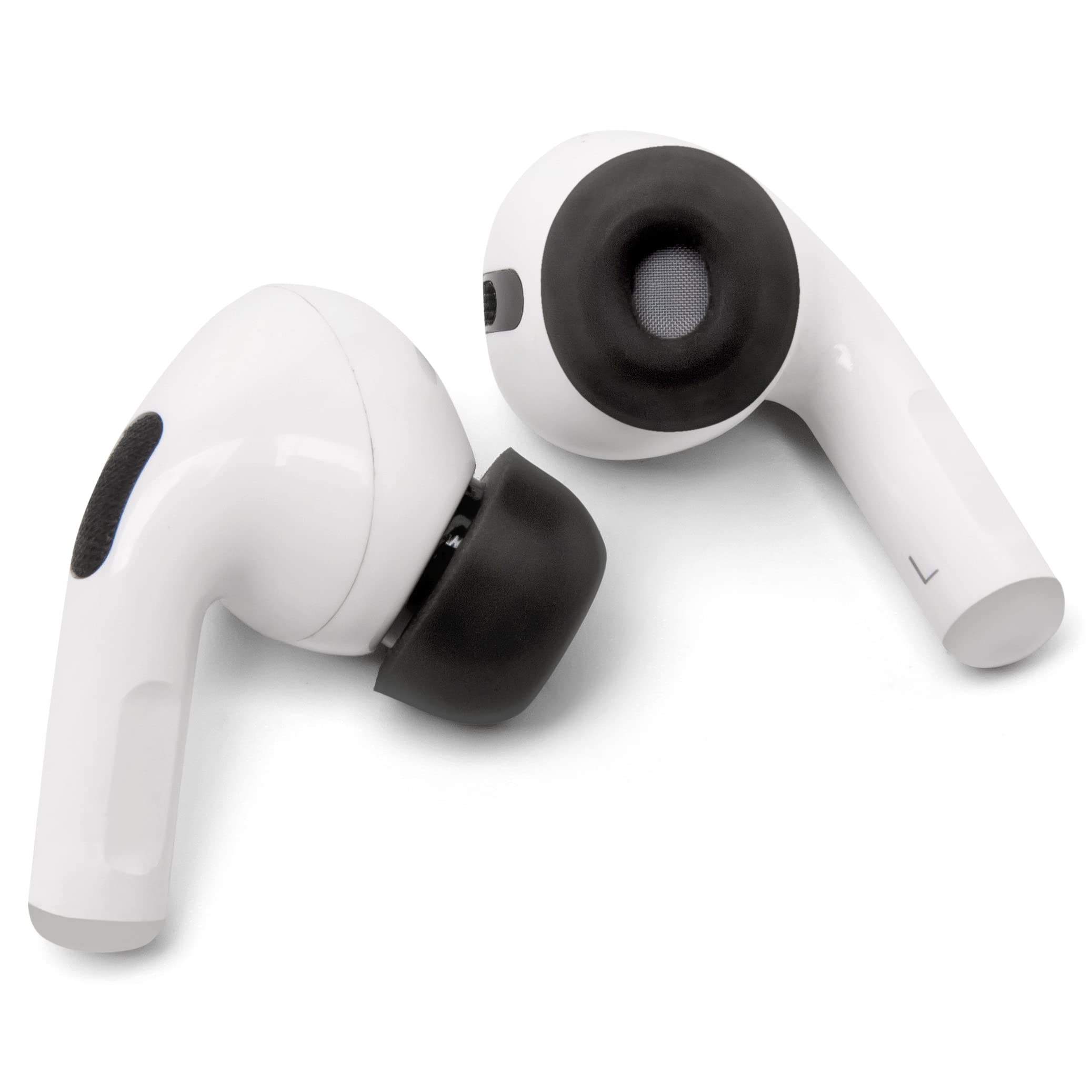 WC TipZ - Upgraded Memory Foam Ear Tips for Airpods Pro Made by Wicked Cushions | Improved Comfort, Tighter Seal, Better Foam Rebound Time | Fits Perfectly in Charging Case | Pitch Black - Image 6